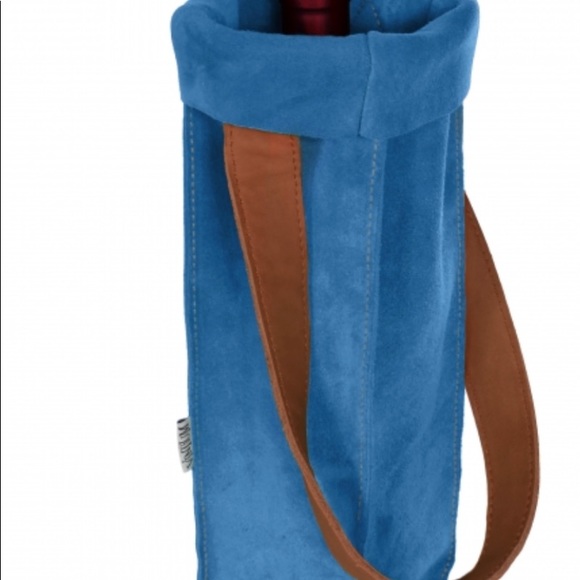 Leather bag sky blue 🔝 suede Decor - Picture 5 of 6